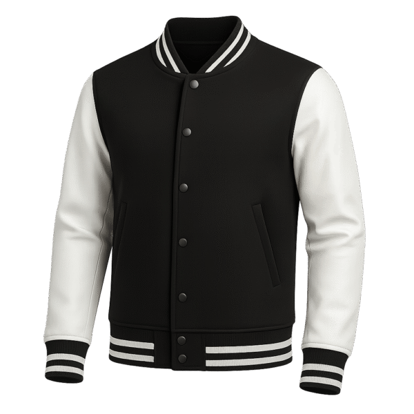 Leather Letterman Varsity Jacket - Image 2