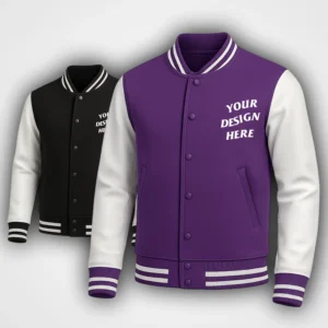 Leather Letterman Varsity Jacket