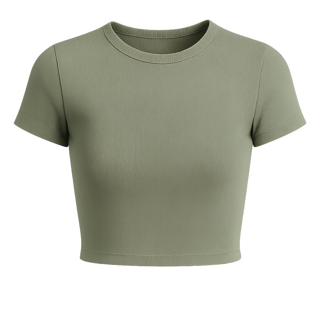 Short Sleeve Crop Top - Image 2